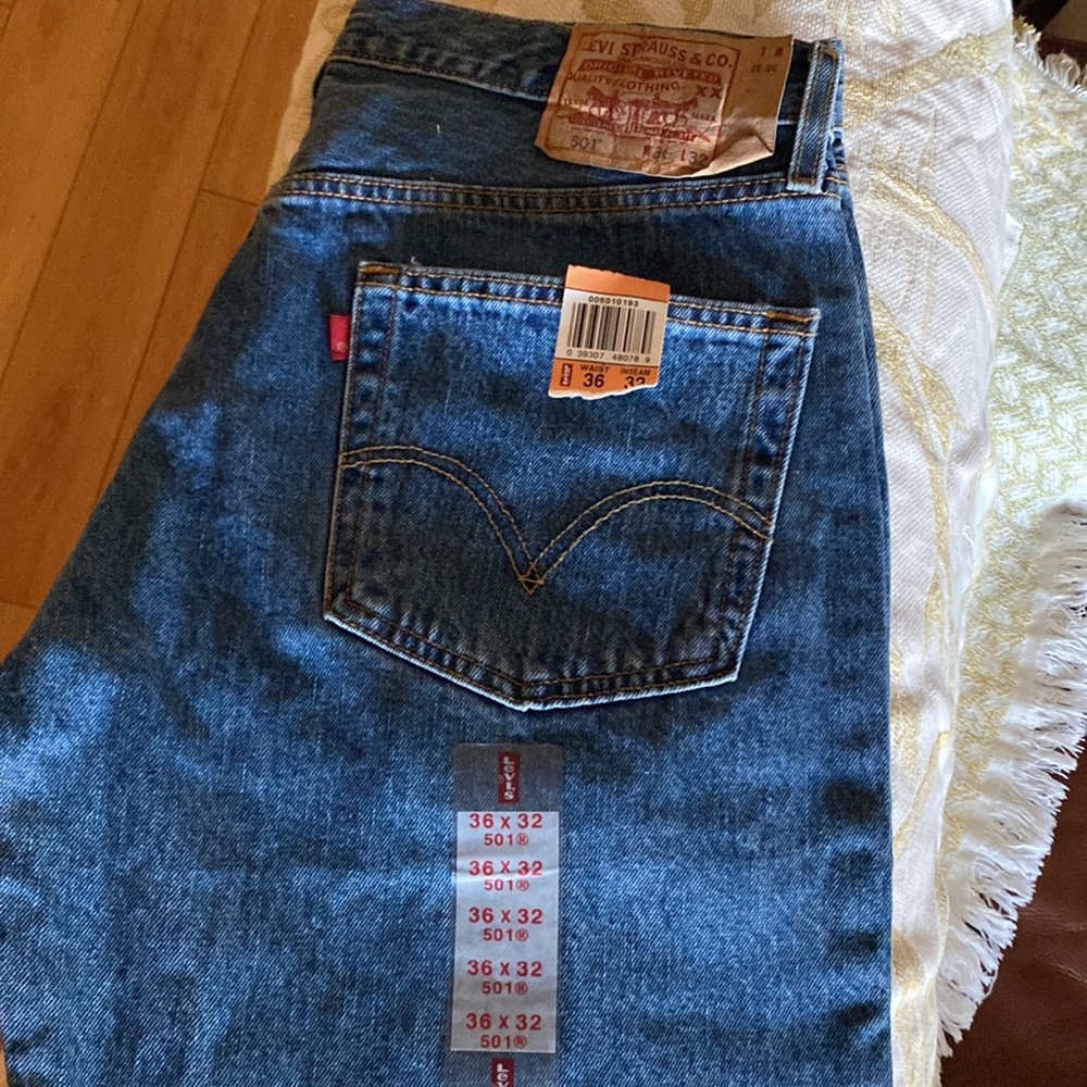 Levi original jeans 501 new 36X32 - Picture 3 of 12